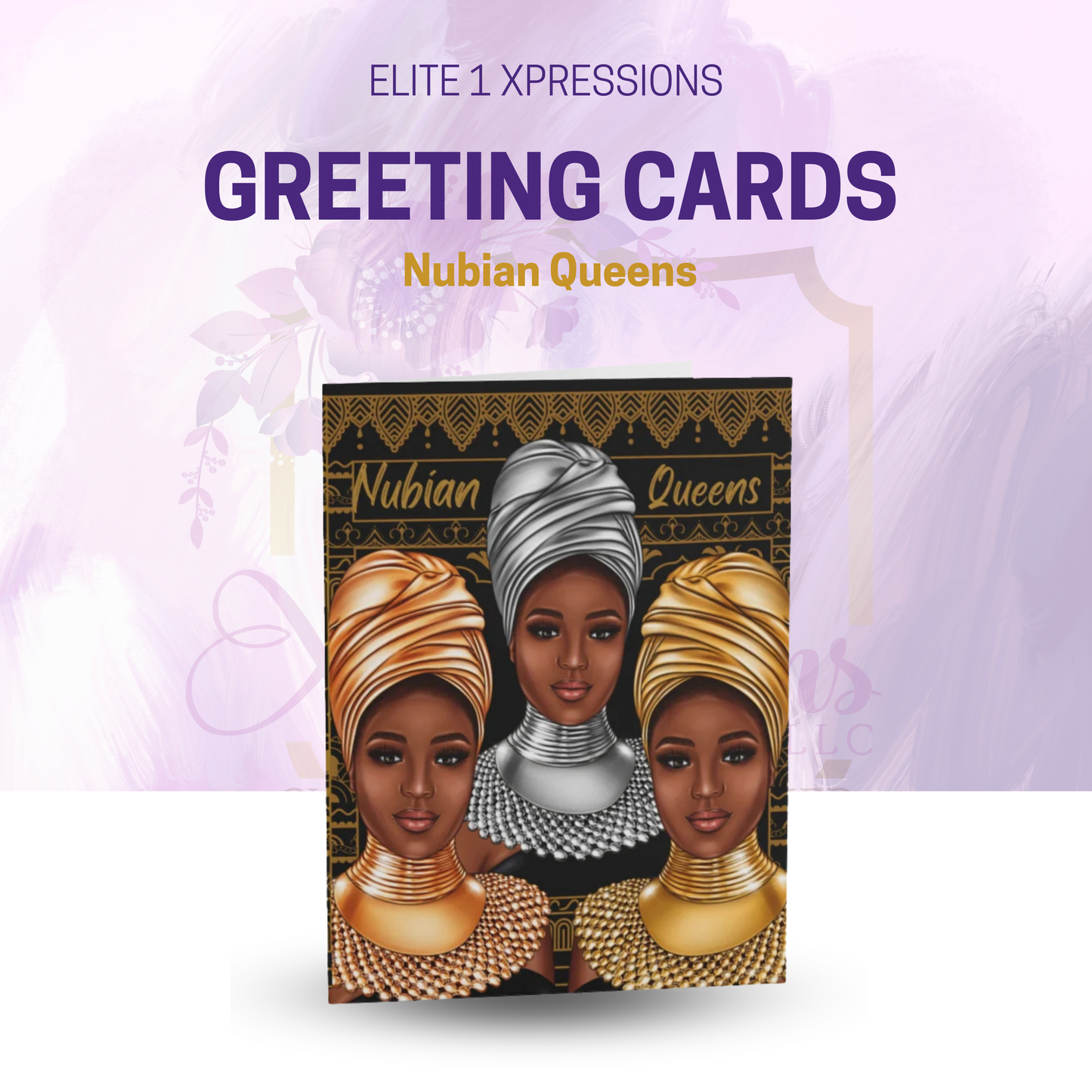 Nubian Queens Greeting cards (8, 16, 24 pcs)