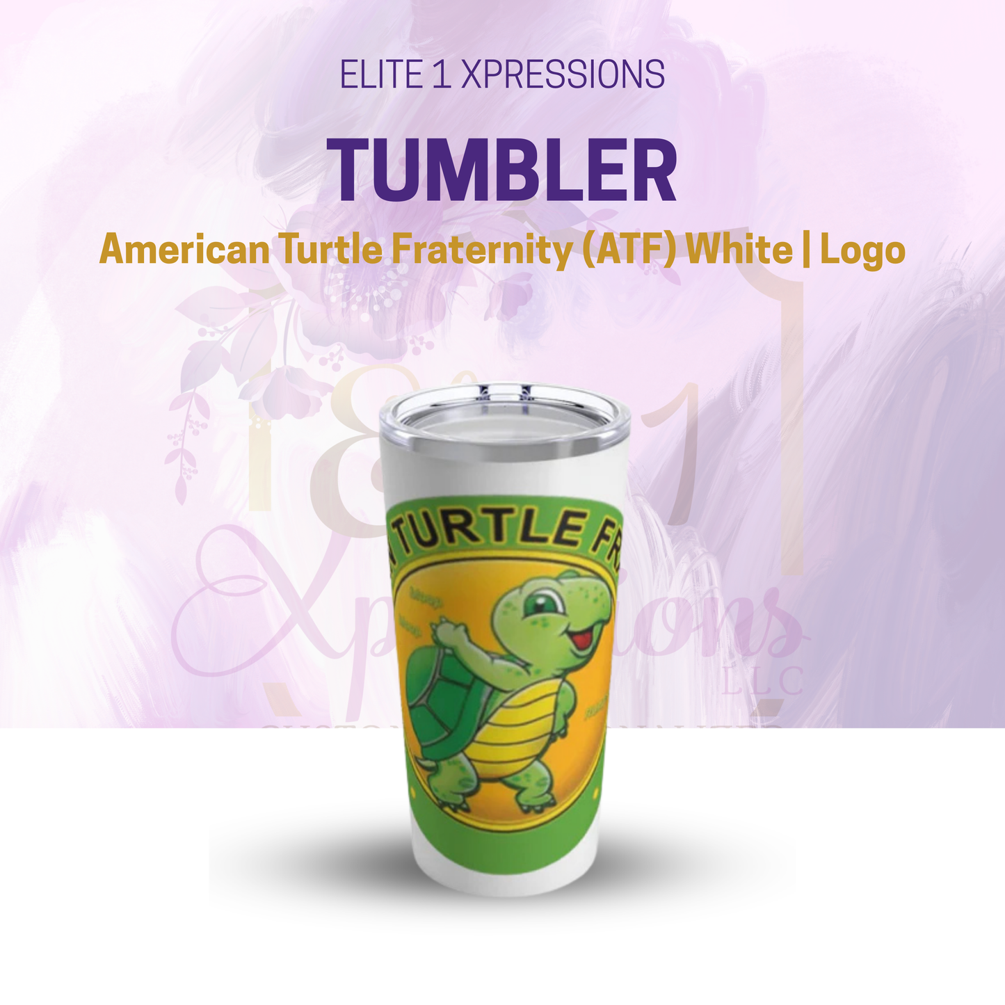 American Turtle Fraternity (ATF) White | Logo