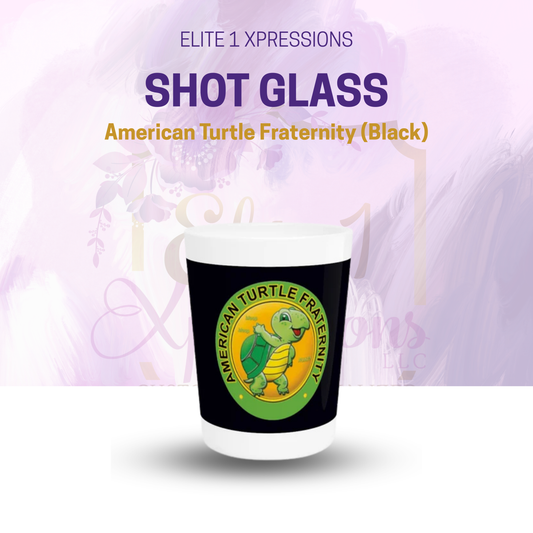 American Turtle Fraternity Shot Glass (Black)