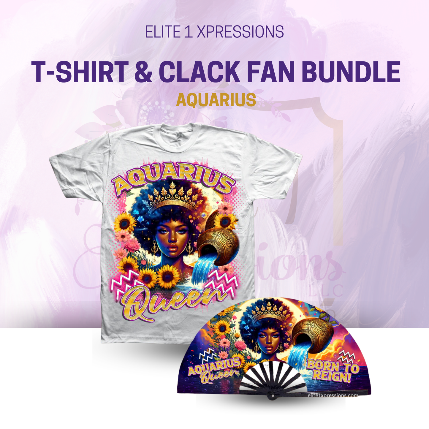 Cosmic Zodiac T~Shirt & Clack Fan Bundle