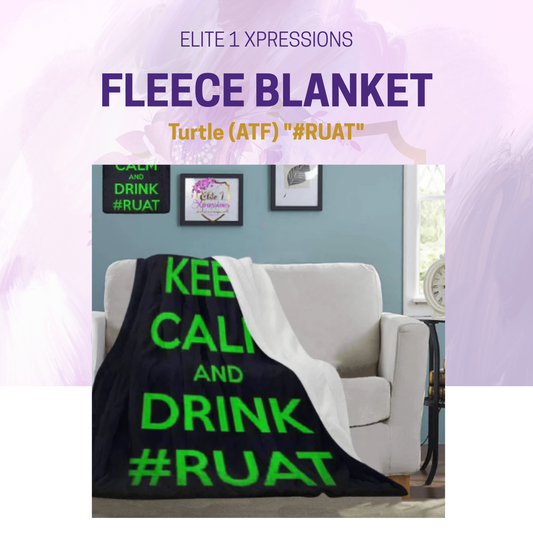 Turtle (ATF) "#RUAT" Fleece Blanket