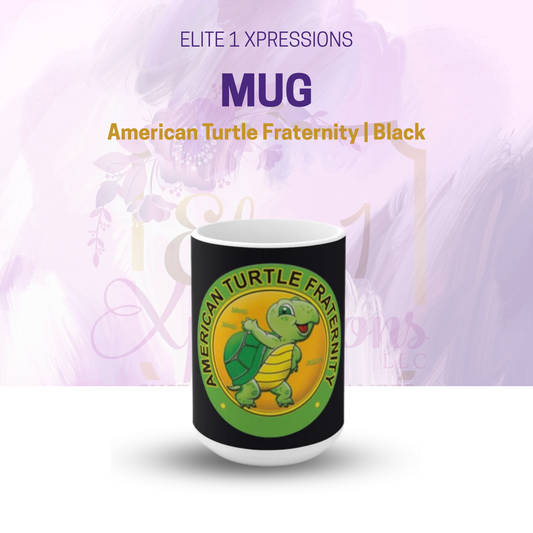 American Turtle Fraternity Mug~Black