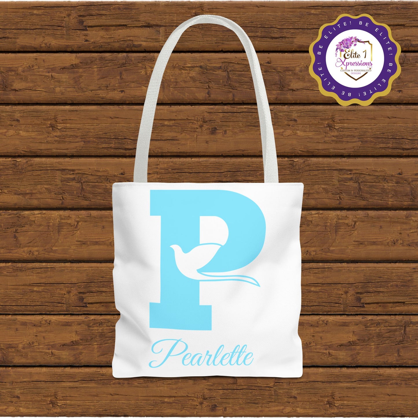 Pearlette | Zeta Phi Beta Pearlette | V3 White Tote Bag