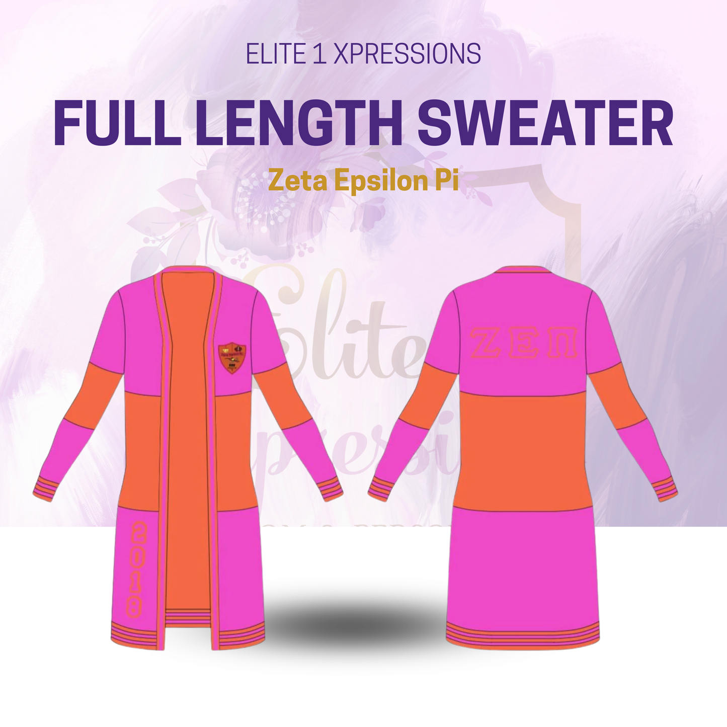 Sweater, Full length ~ Zeta Epsilon Pi