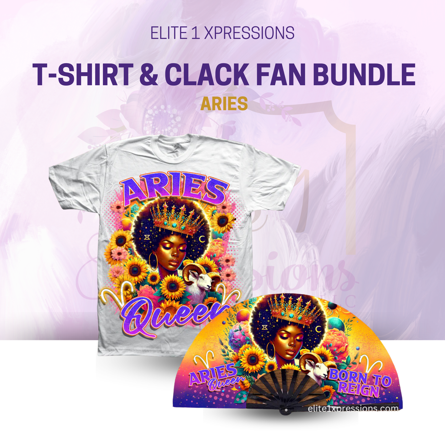 Cosmic Zodiac T~Shirt & Clack Fan Bundle