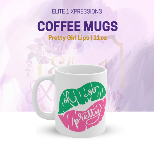 Pretty Girl Lips Ceramic Mug