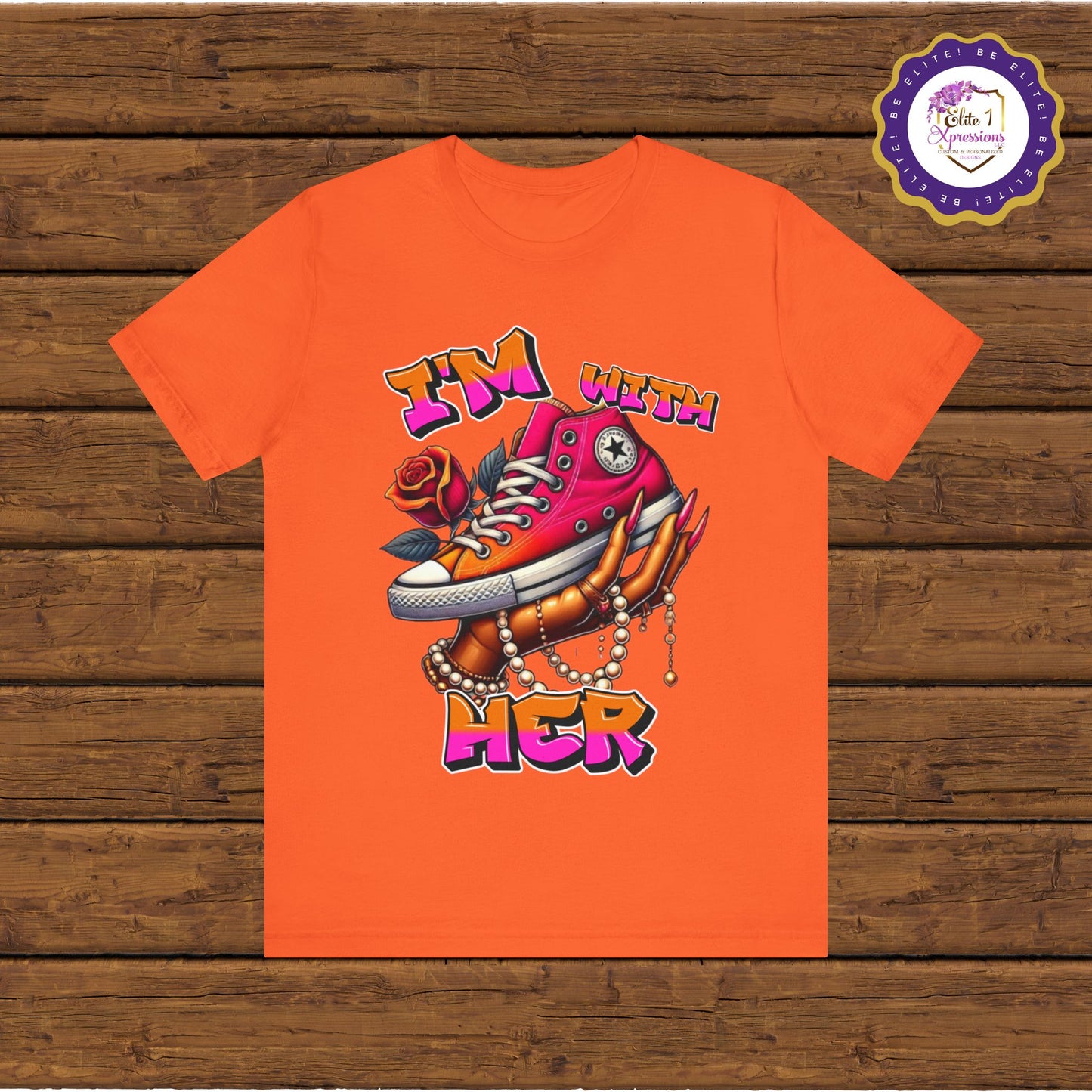 I'm with HER (Fuschia & Orange) ~ Unisex Jersey Short Sleeve Tee