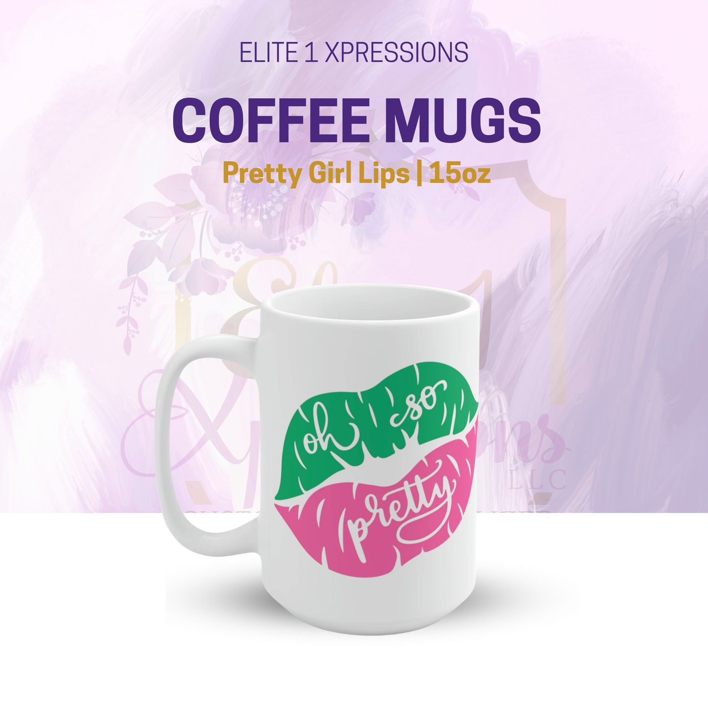Pretty Girl Lips Ceramic Mug