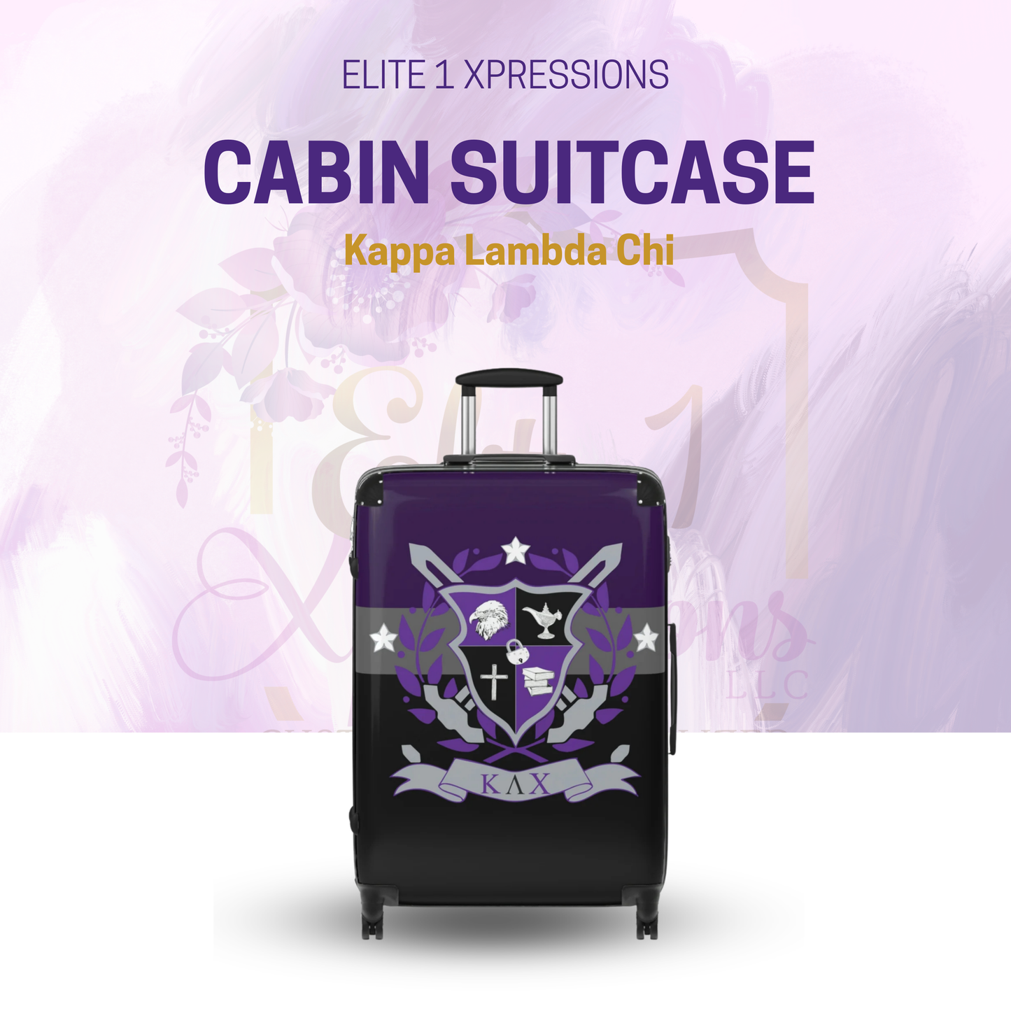 Cabin Suitcase - KLC Crest Purple