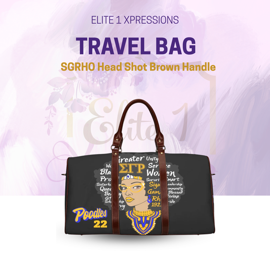 SGRHO Head Shot Travel Bag - Brown Handle