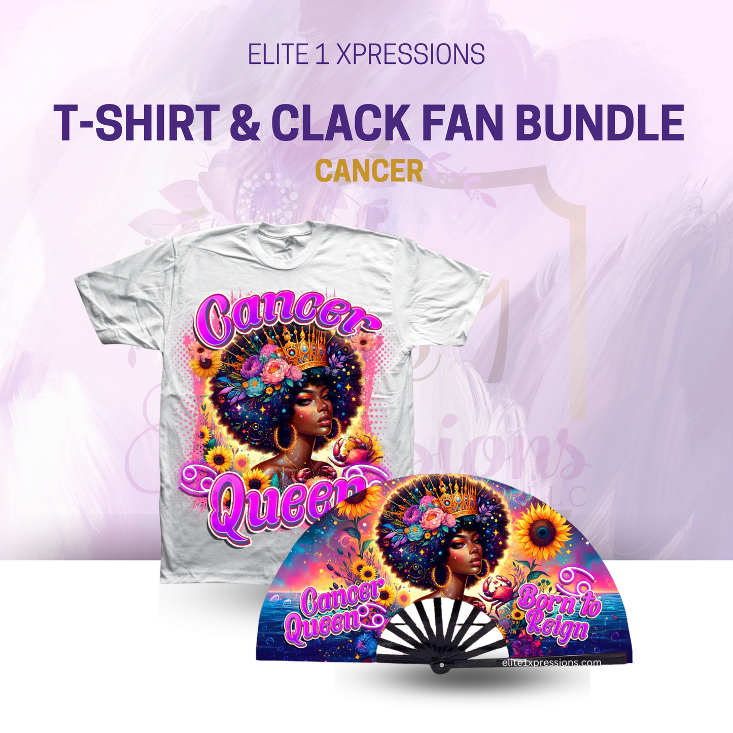 Cosmic Zodiac T~Shirt & Clack Fan Bundle