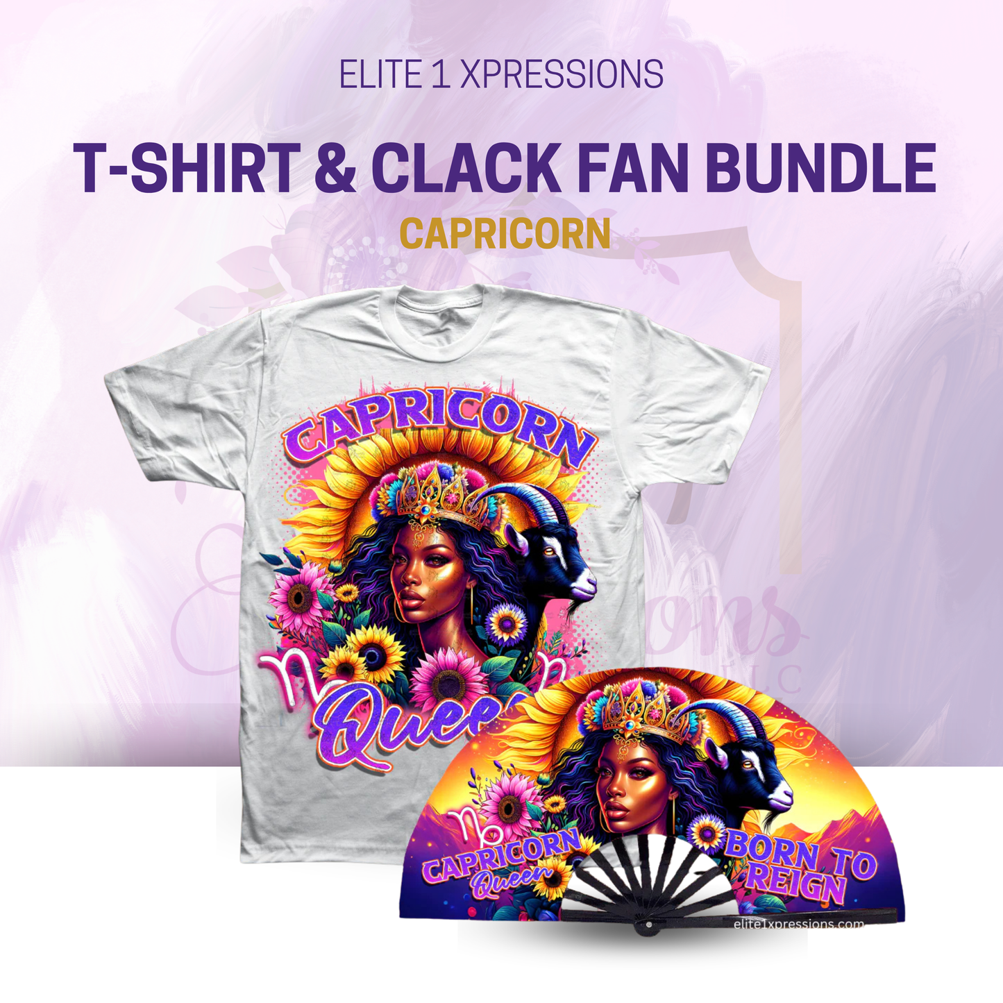 Cosmic Zodiac T~Shirt & Clack Fan Bundle