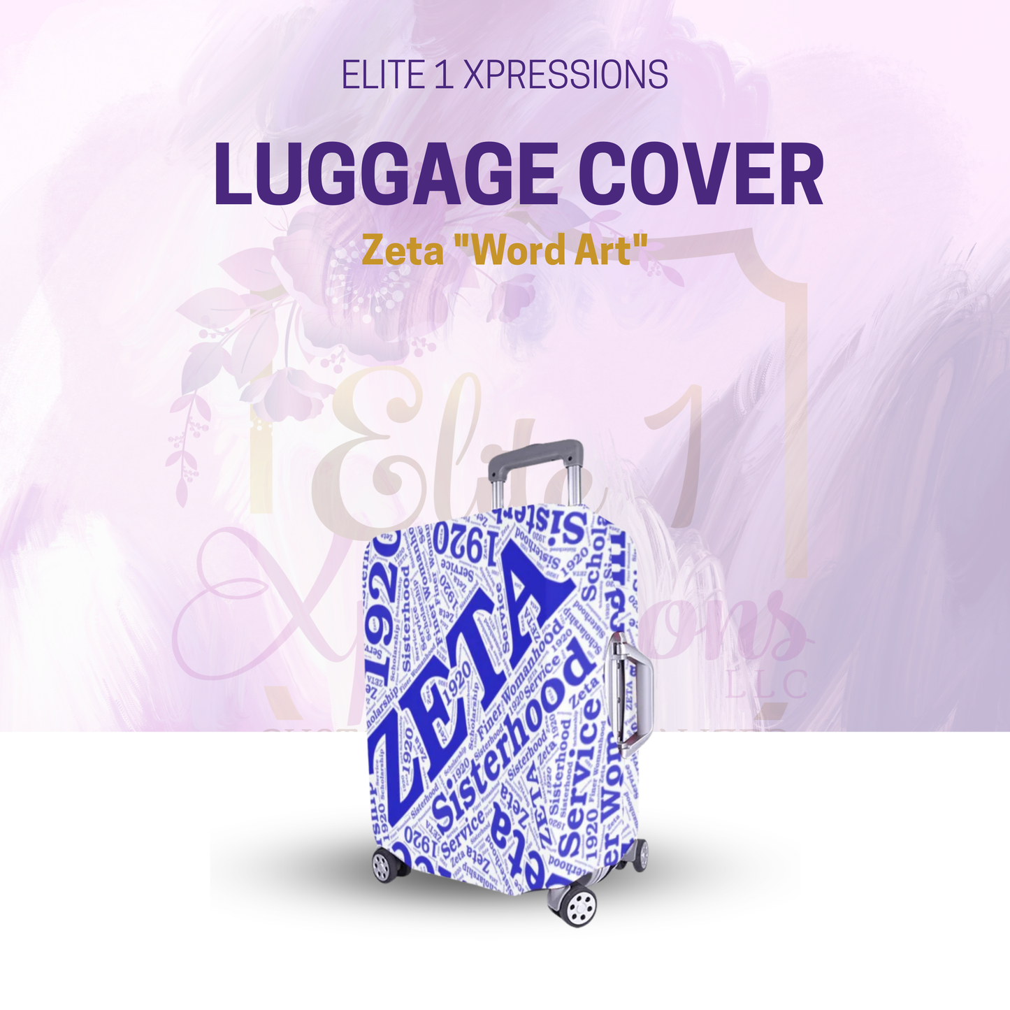 Zeta "Word Art" Luggage Cover