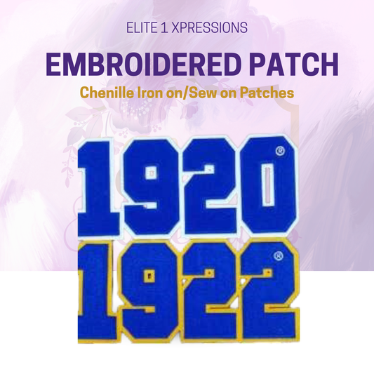 Chenille Iron on/Sew on Patches, Embroidered Patch