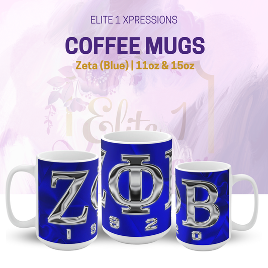 Zeta Ceramic Mug (Royal Blue)
