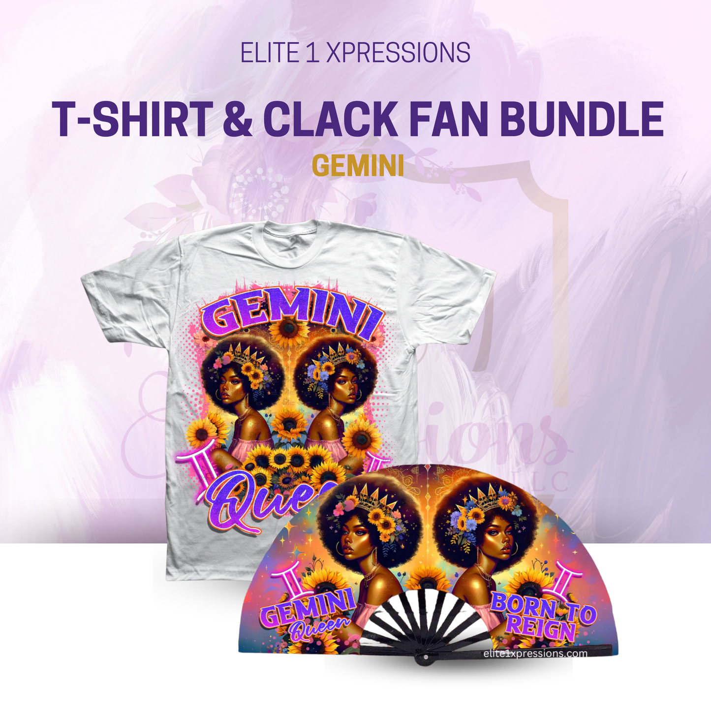 Cosmic Zodiac T~Shirt & Clack Fan Bundle