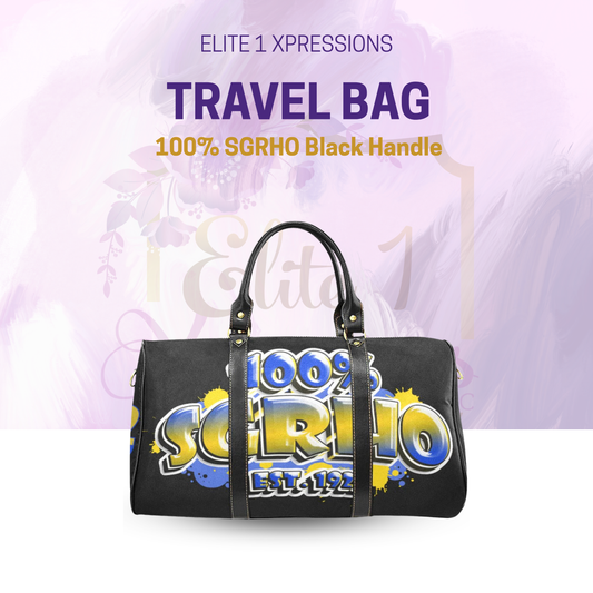 100% SGRHO Travel Bag - Black Handle