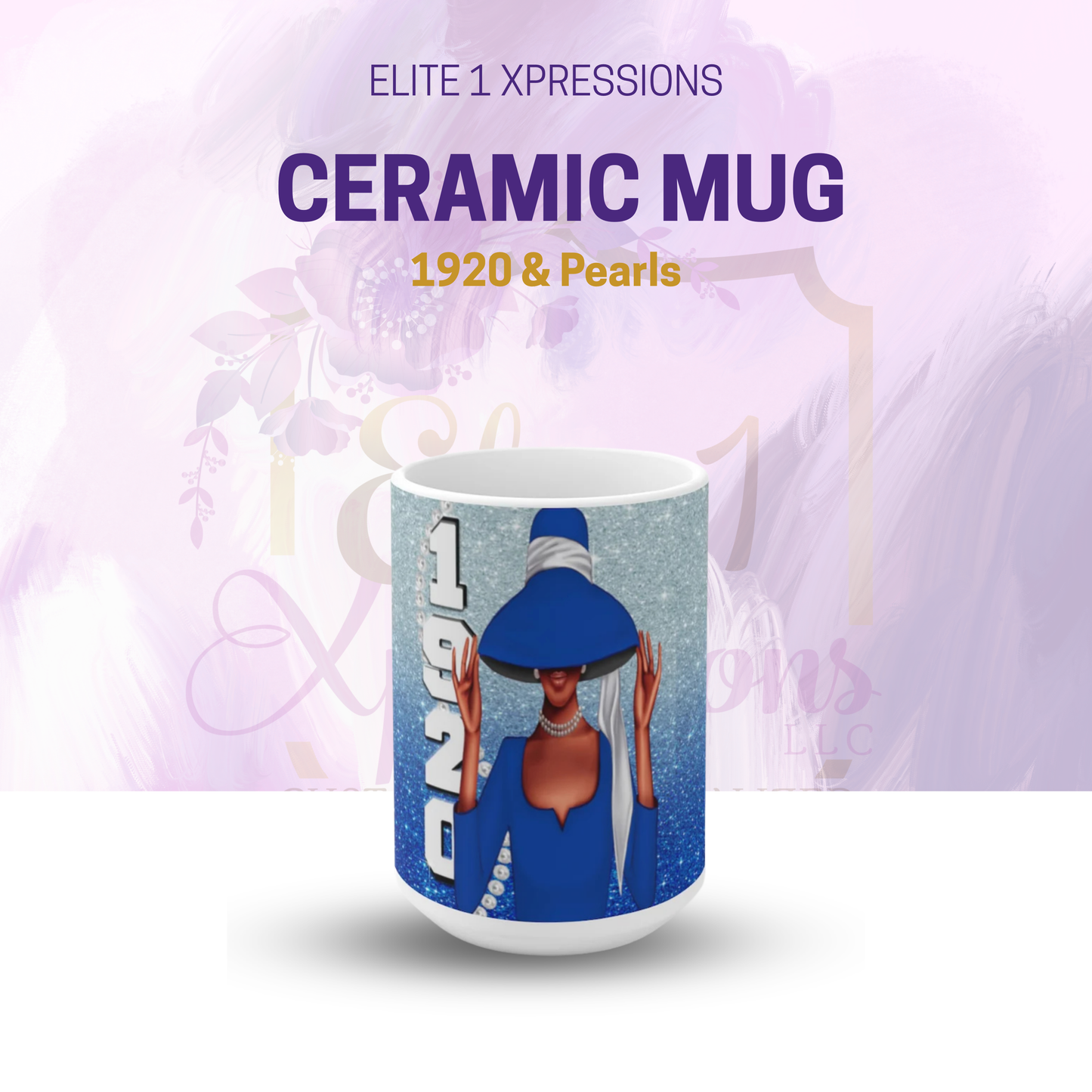 1920 & Pearls Ceramic Mug