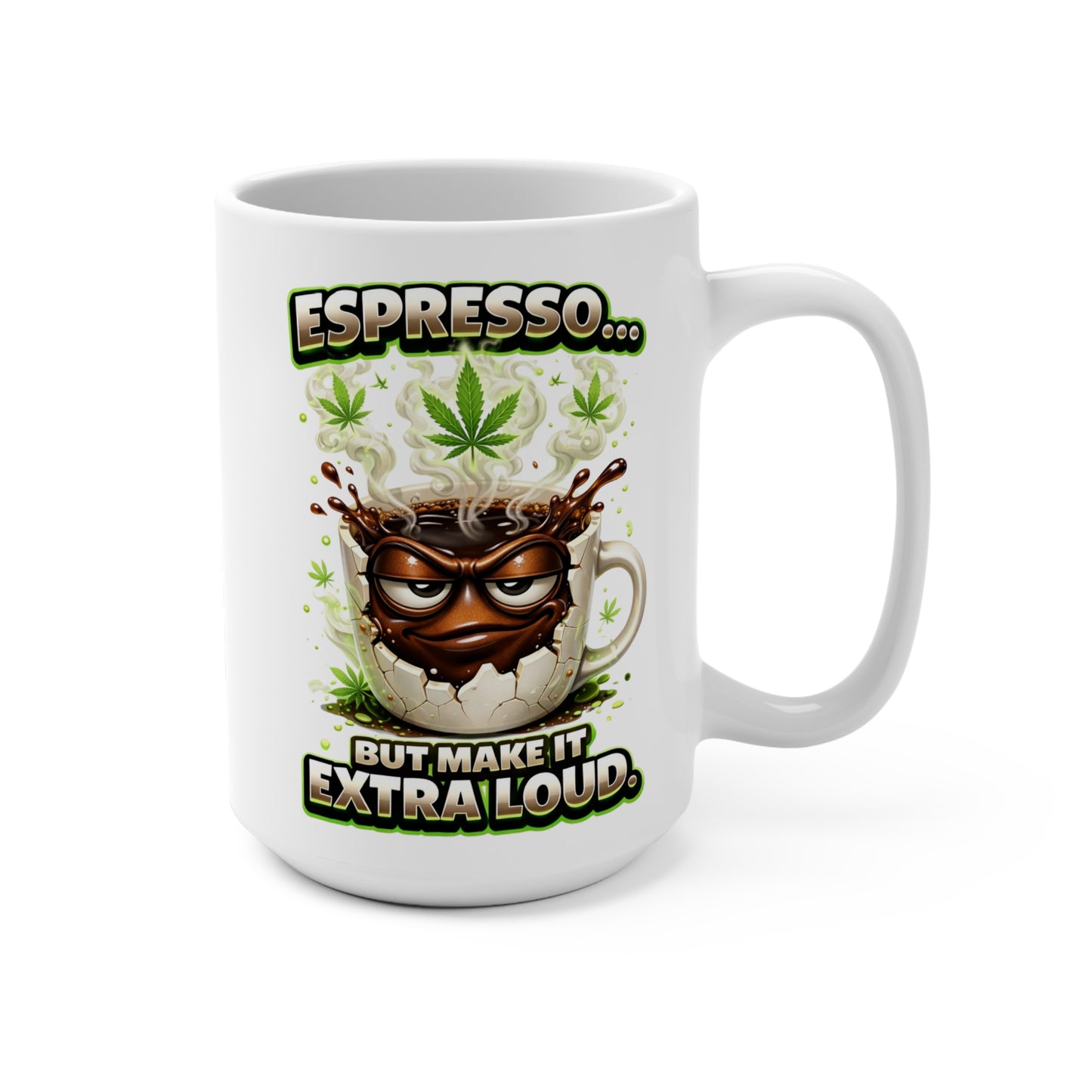 Expresso Mug | 15oz Ceramic Coffee Cup