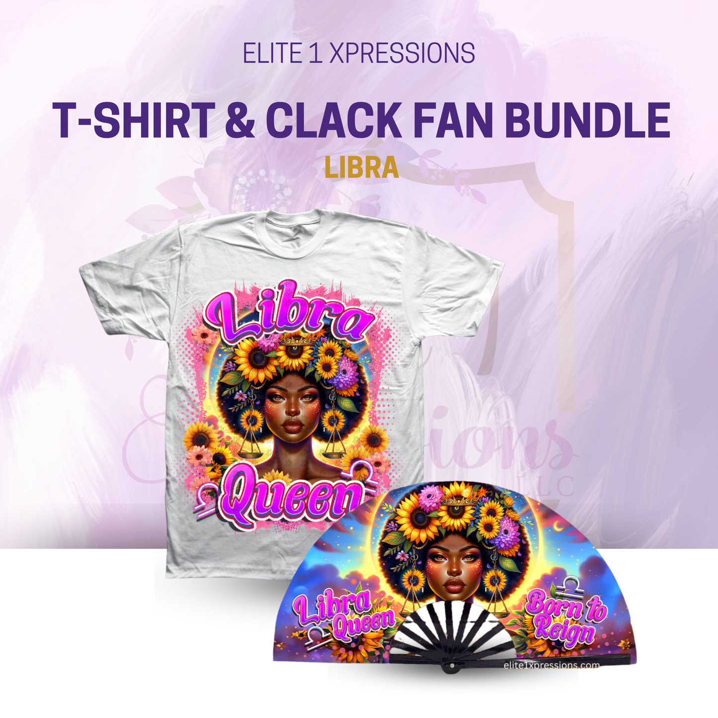 Cosmic Zodiac T~Shirt & Clack Fan Bundle