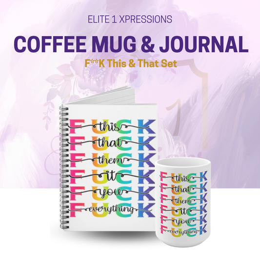 F**K This & That Set (Coffee mug & Journal)
