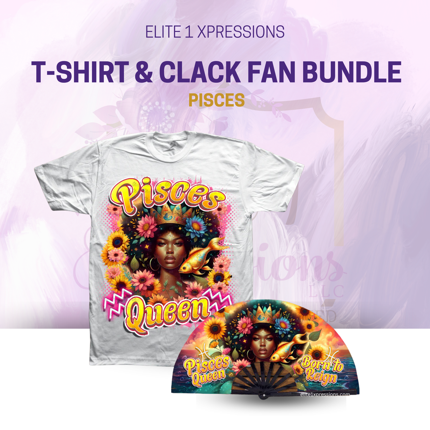 Cosmic Zodiac T~Shirt & Clack Fan Bundle