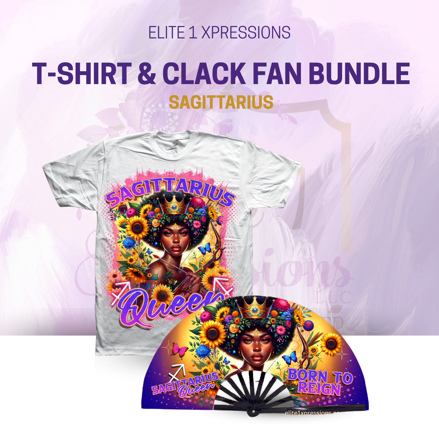 Cosmic Zodiac T~Shirt & Clack Fan Bundle