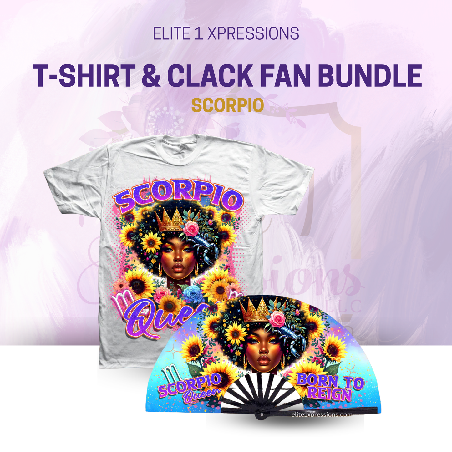 Cosmic Zodiac T~Shirt & Clack Fan Bundle