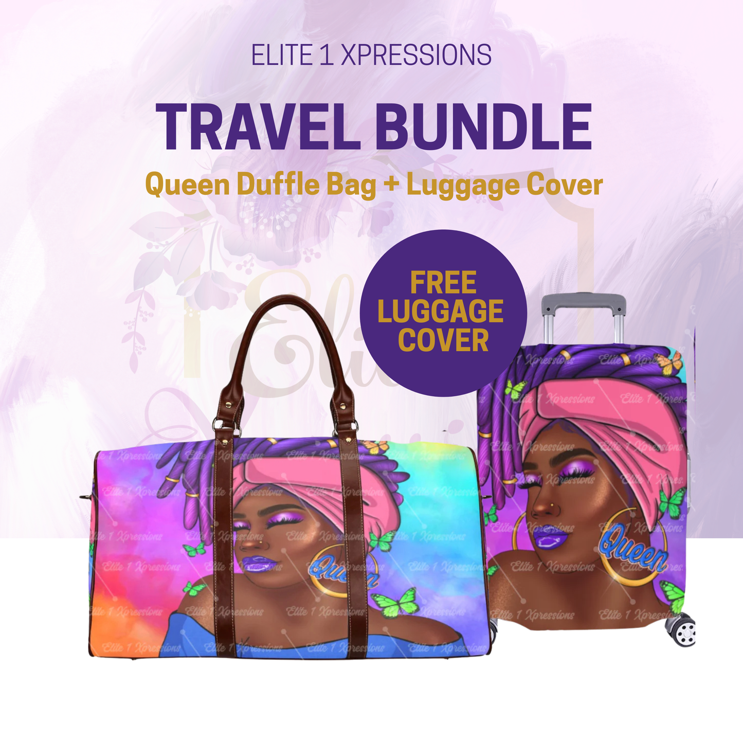 2 pc ~ Queen Travel Set