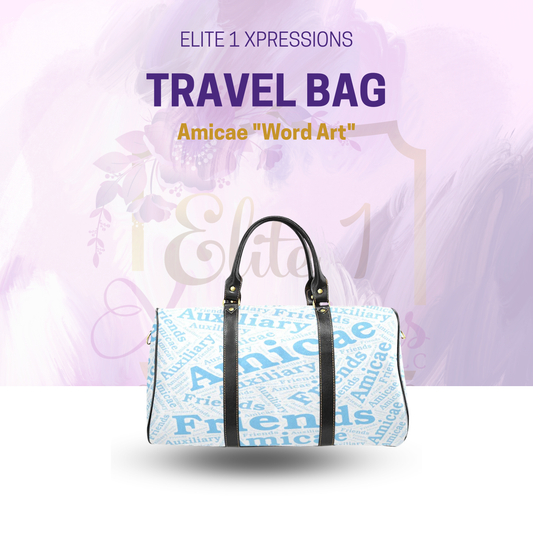 Travel Bag ~ Amicae "Word Art"