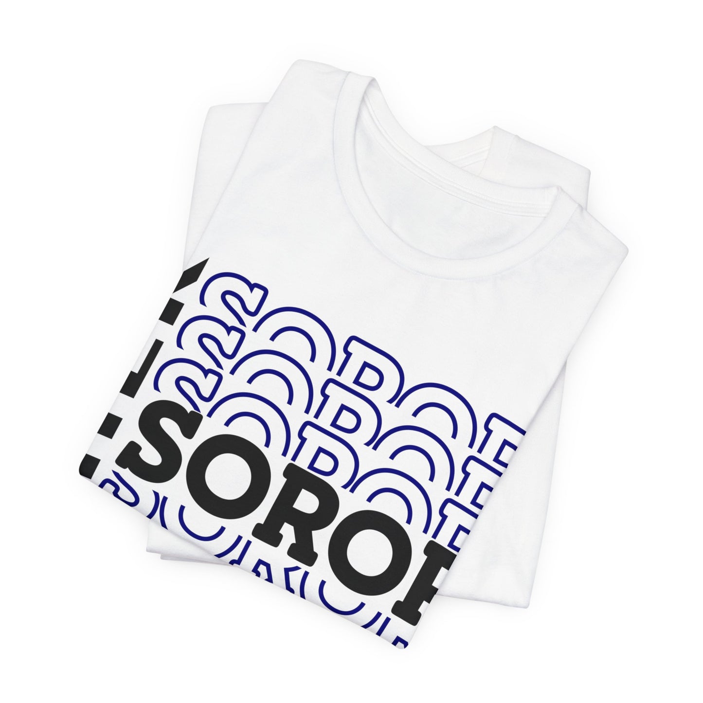 Soror Stacked "Finer"~ Unisex Jersey Short Sleeve Tee