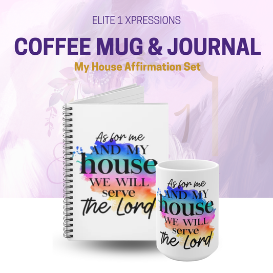 My House Affirmation Set (Coffee mug & Journal)