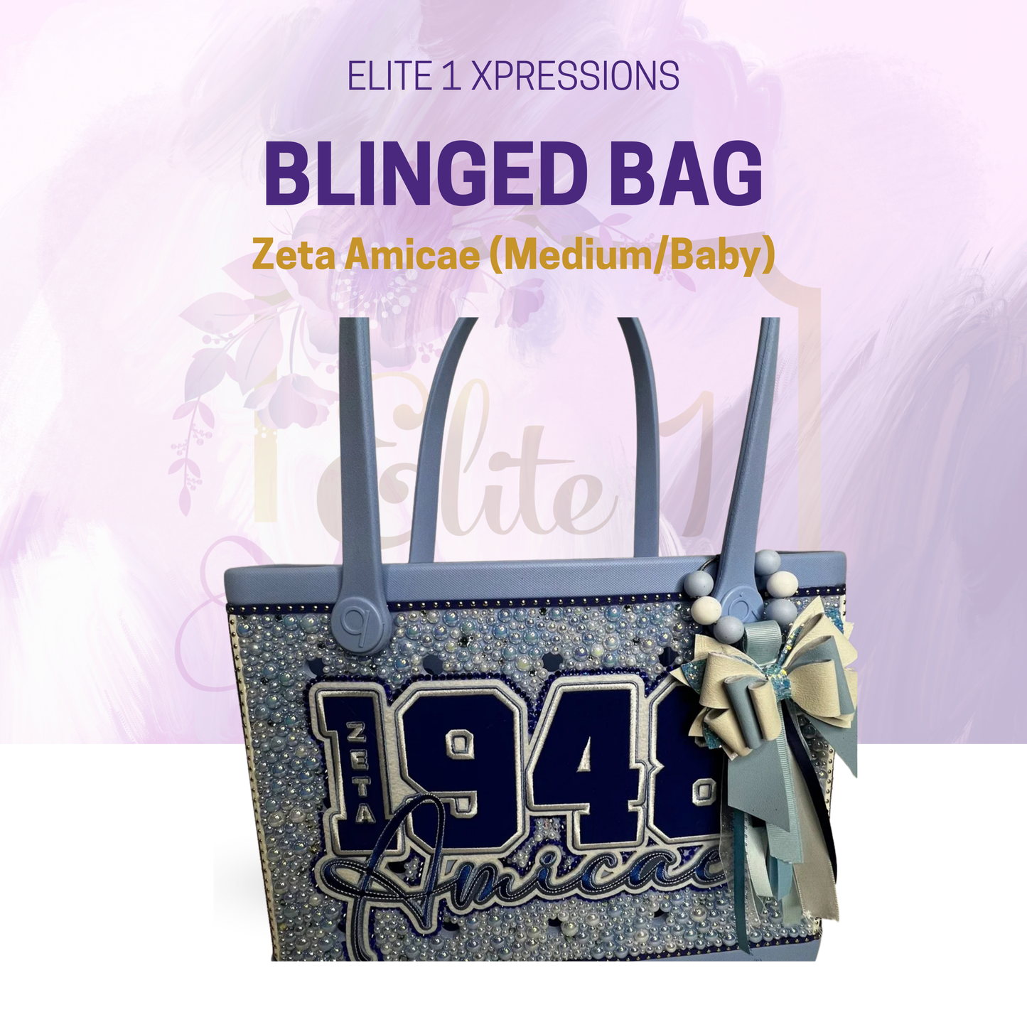 Blinged Bag ~ Zeta Amicae (Medium/Baby)