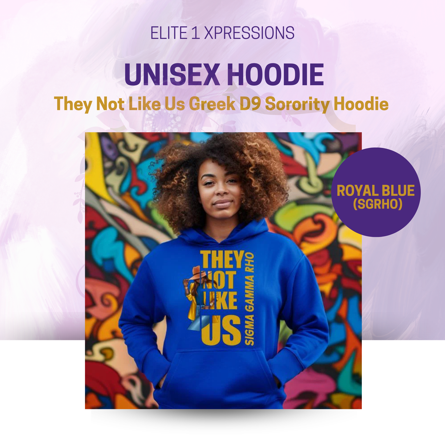 They Not Like Us Greek D9 Sorority Crewneck Sweatshirt (Hat Version)
