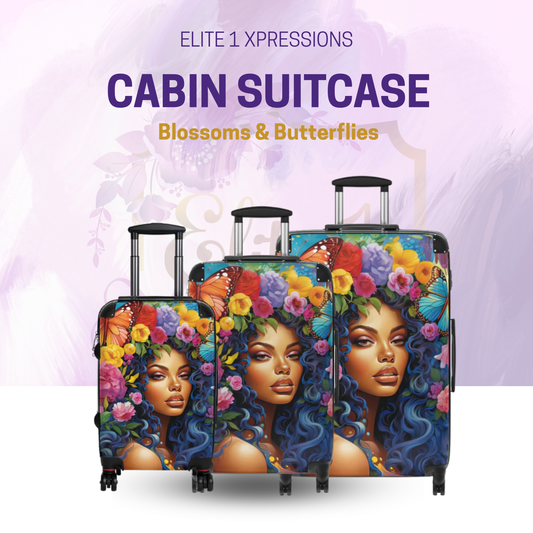 Blossoms & Butterflies- Cabin Suitcase