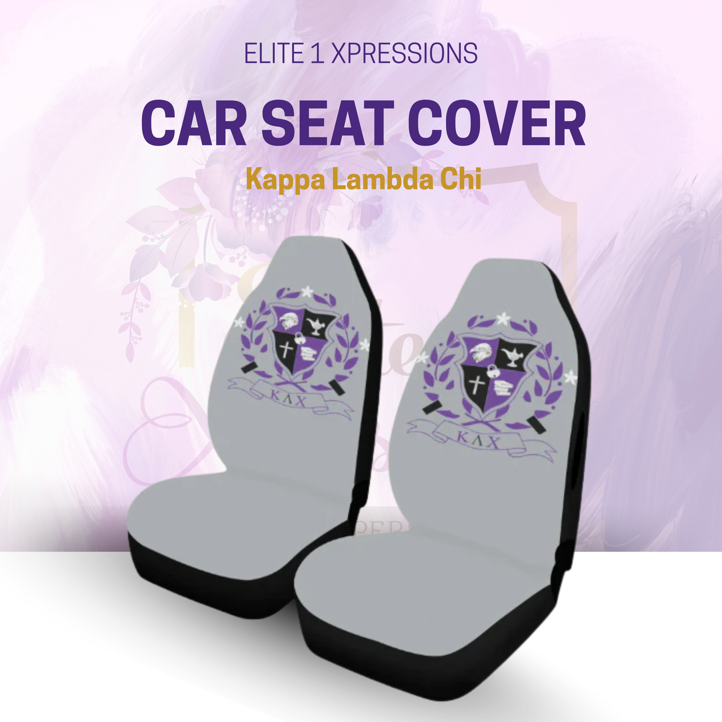 Kappa Lambda Chi (KLC) Car Seat Cover