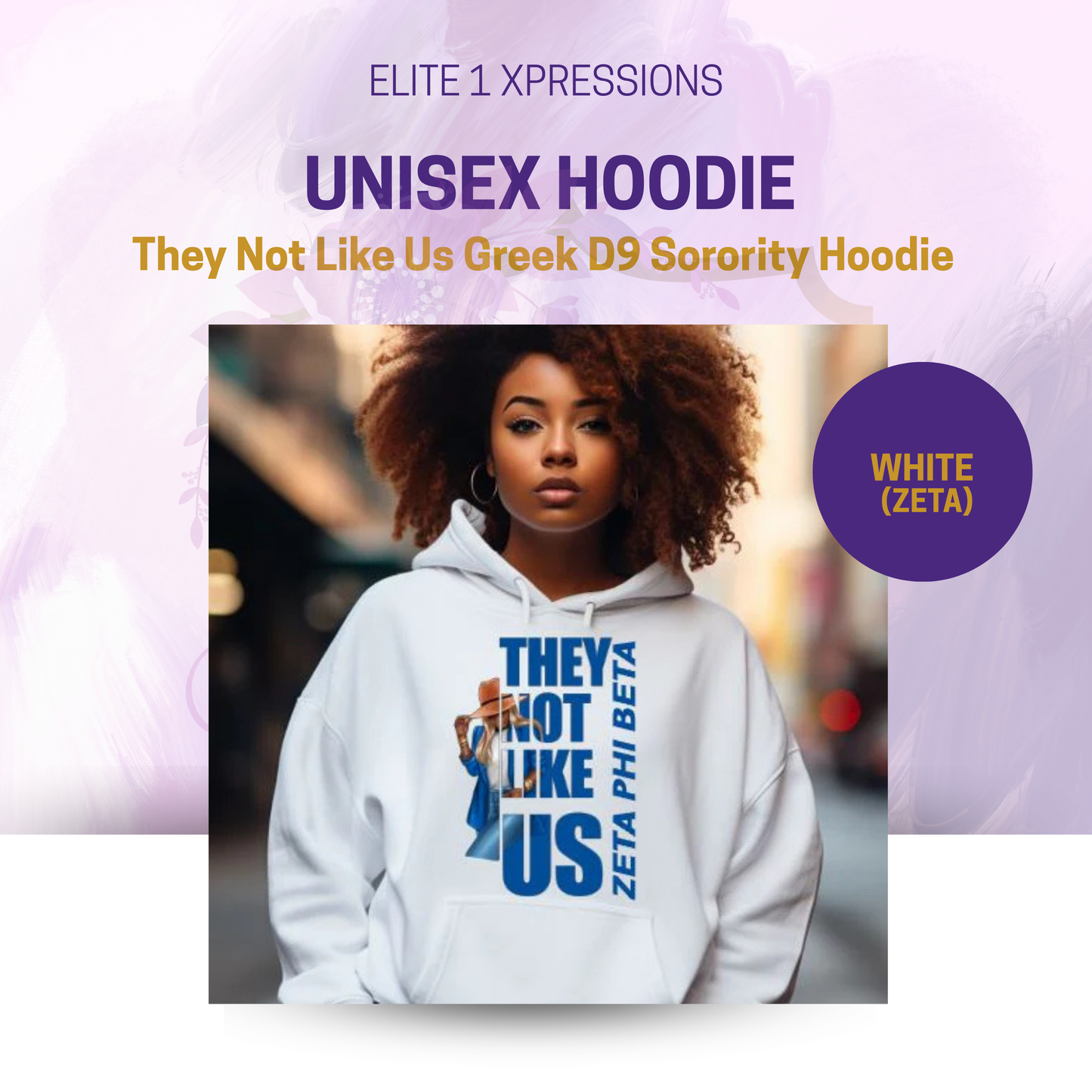 They Not Like Us Greek D9 Sorority Crewneck Sweatshirt (Hat Version)