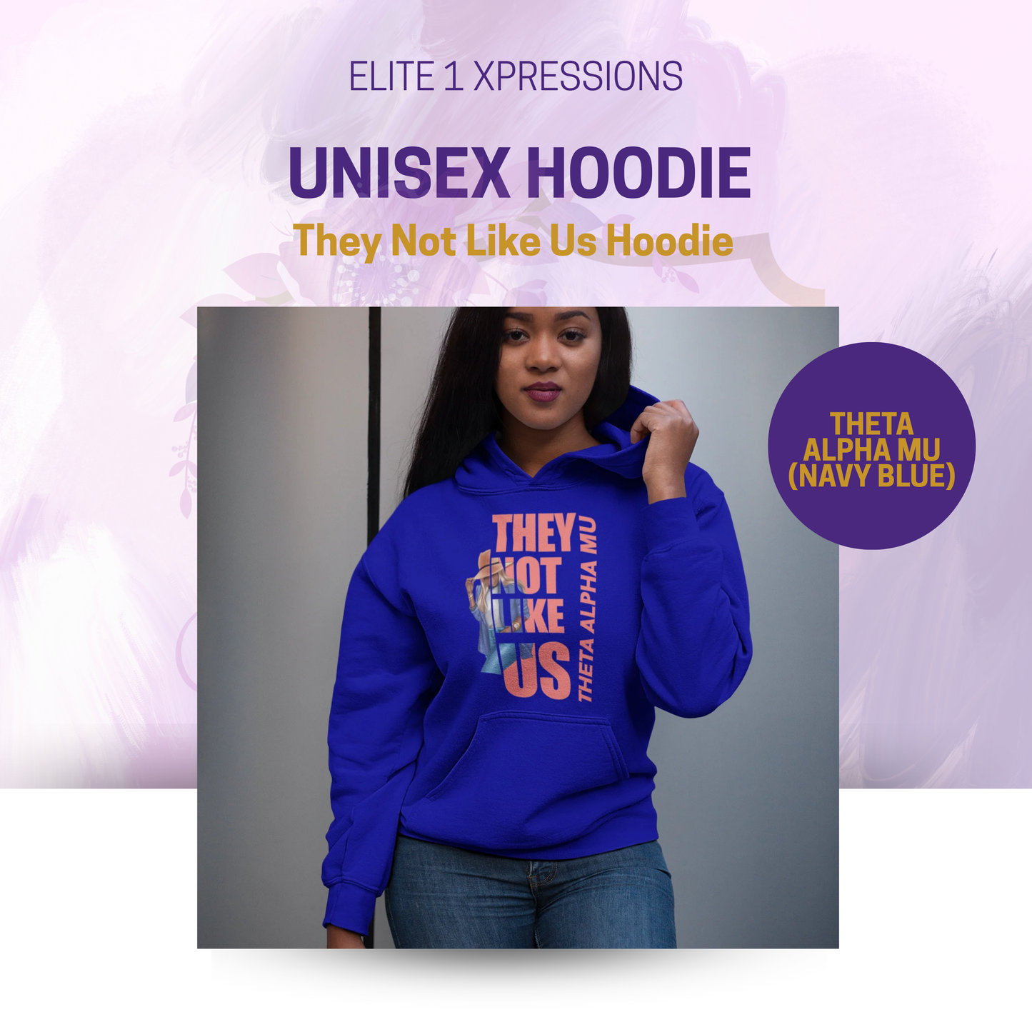 They Not Like Us Greek D9 Sorority Crewneck Sweatshirt (Hat Version)