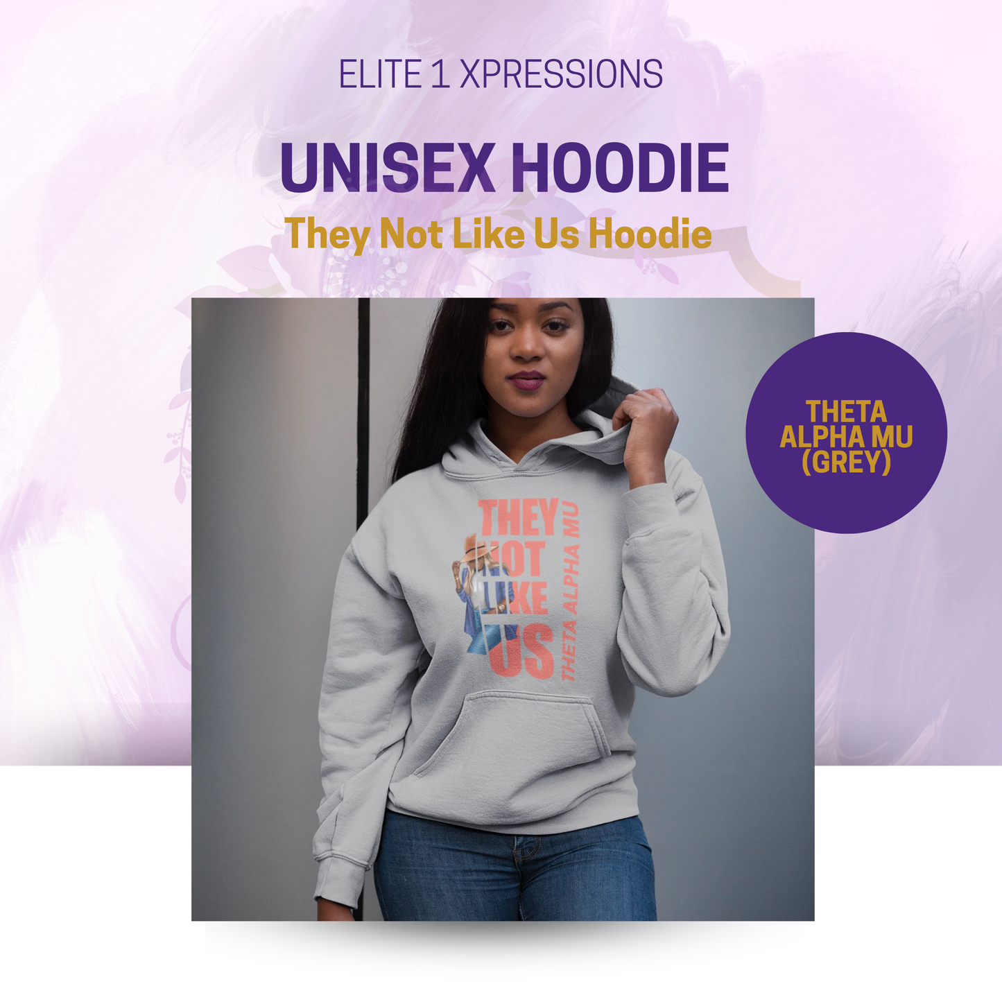 They Not Like Us Greek D9 Sorority Crewneck Sweatshirt (Hat Version)