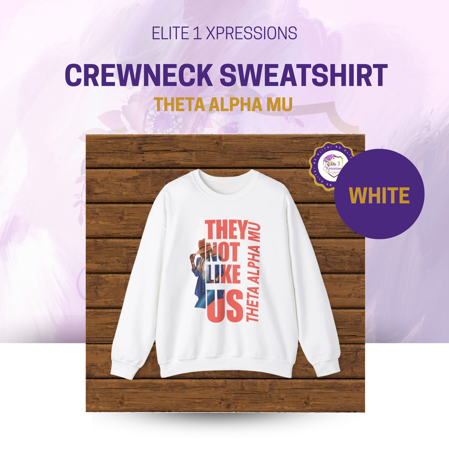They Not Like Us Crewneck Sweatshirt ~ Theta Alpha Mu (TAM)