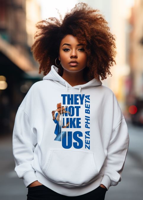 They Not Like Us Greek D9 Sorority Hoodie (Hat Version)