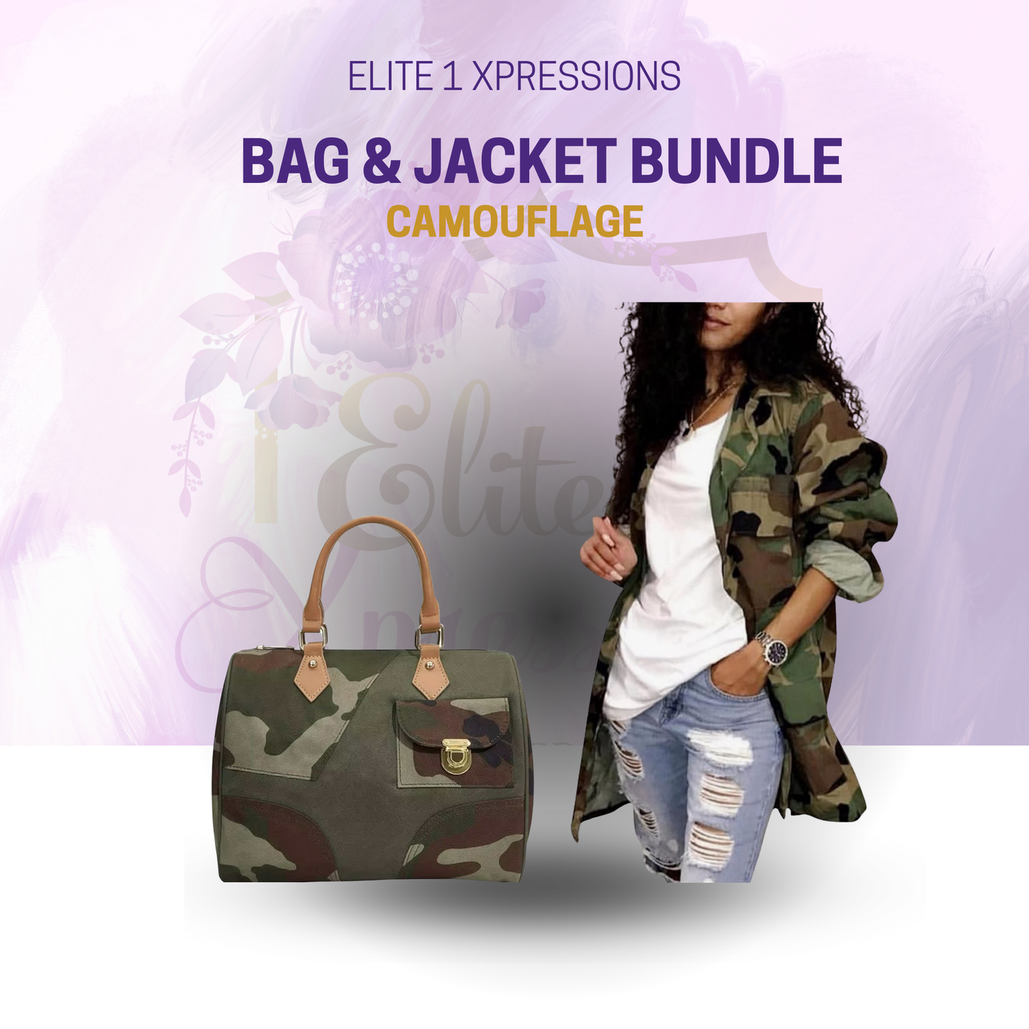 Camoflauge Bag & Jacket Bundle