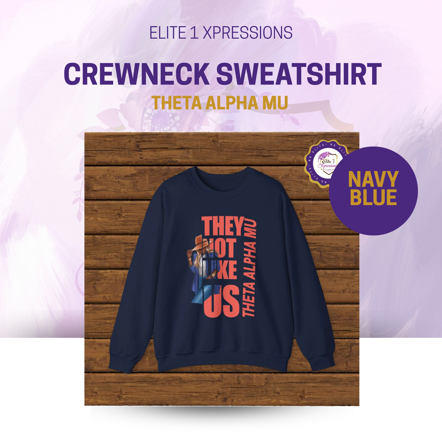They Not Like Us Crewneck Sweatshirt ~ Theta Alpha Mu (TAM)