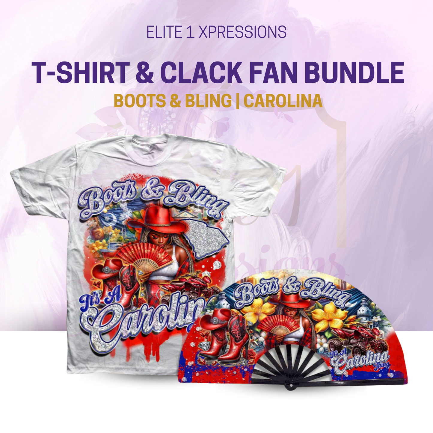 Boots & Bling ~ "Who U Wit" Clack Fan (FAN ONLY)