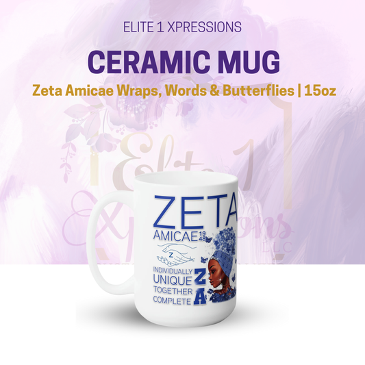Mug ~ Zeta Amicae Wraps, Words & Butterflies