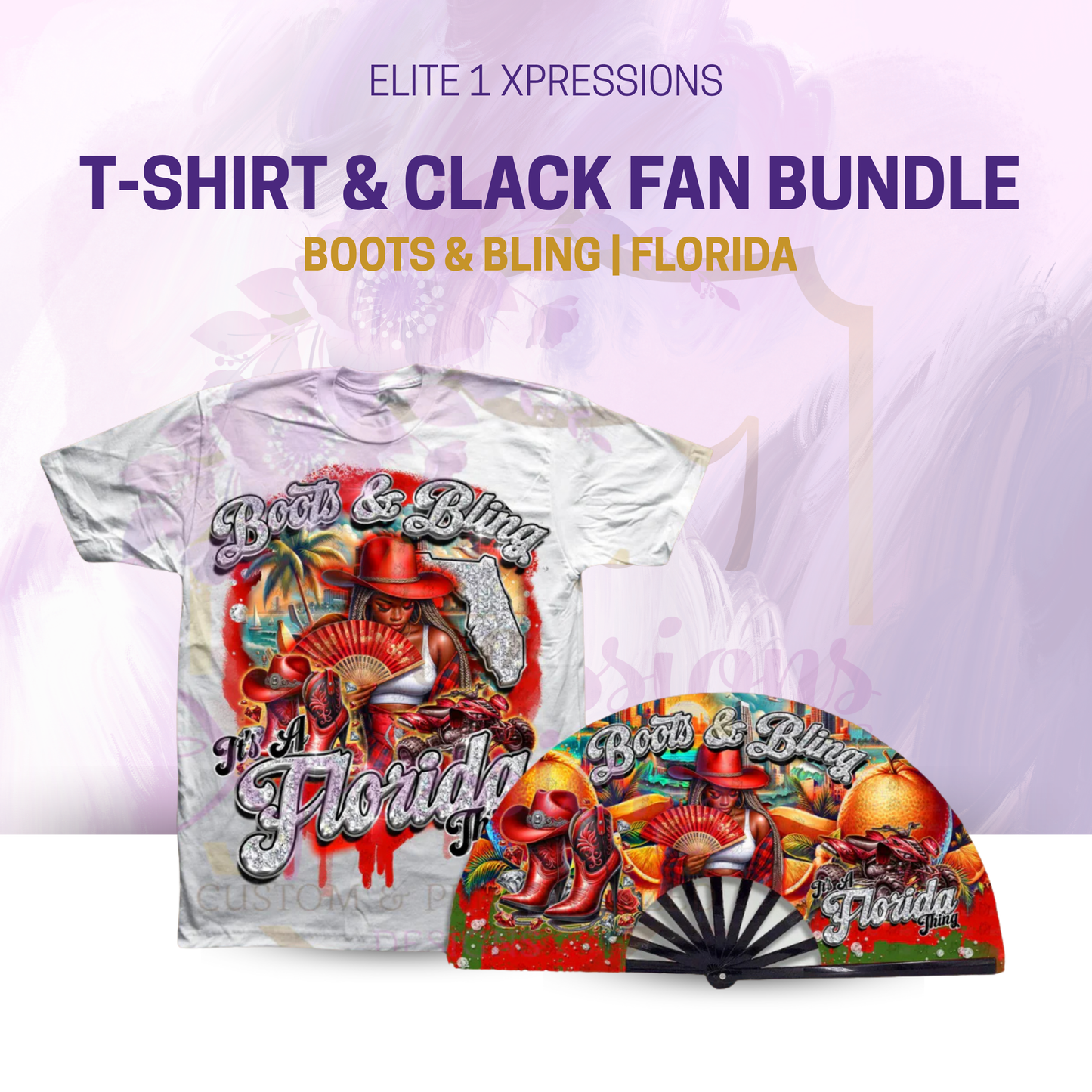 Boots & Bling ~ "Who U Wit" Clack Fan (FAN ONLY)