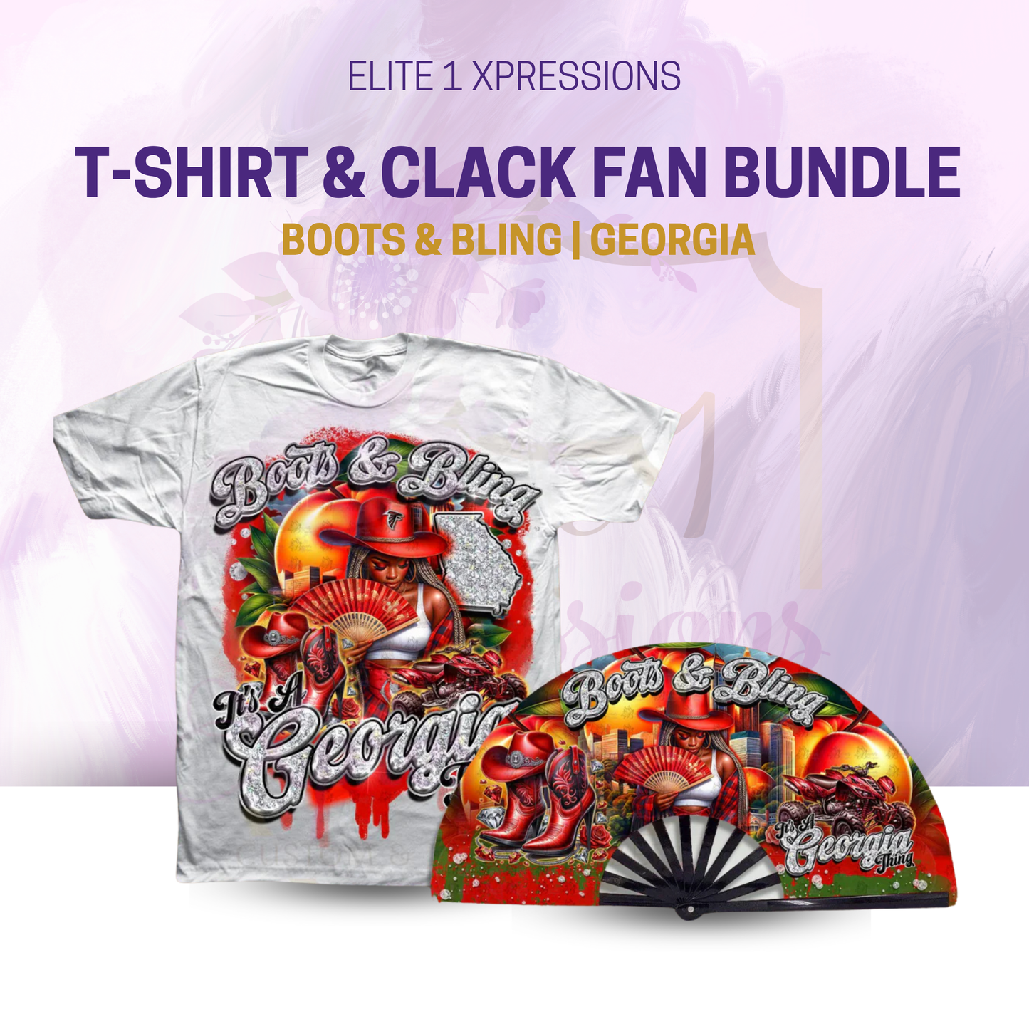 Boots & Bling ~ "Who U Wit" Clack Fan (FAN ONLY)