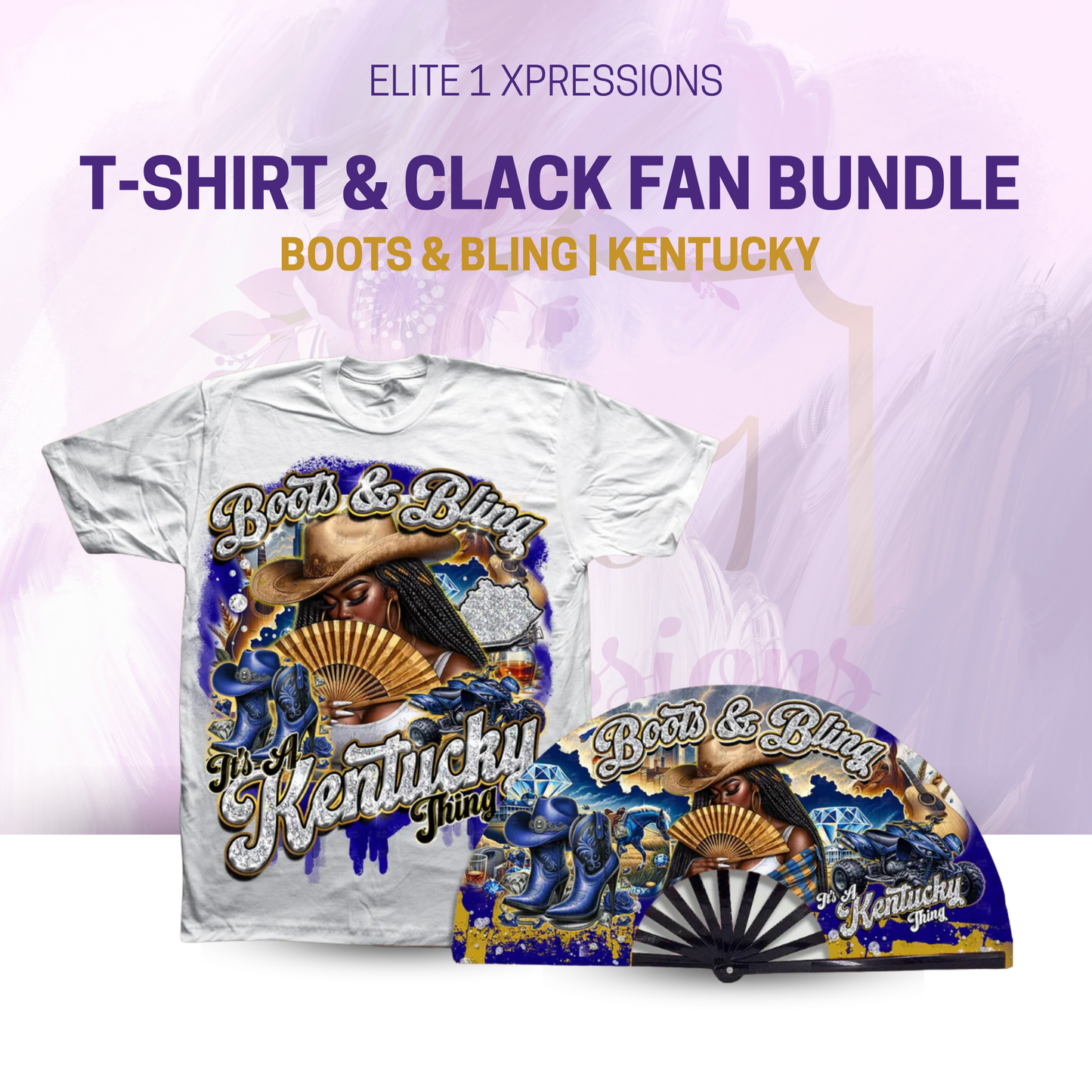 Boots & Bling ~ "Who U Wit" Clack Fan (FAN ONLY)