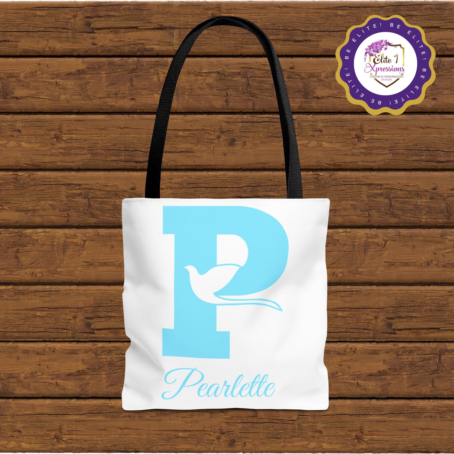 Pearlette | Zeta Phi Beta Pearlette | V3 White Tote Bag