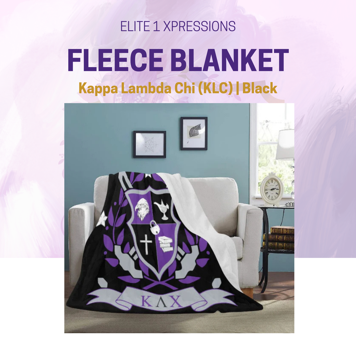 Kappa Lambda Chi Fleece Blanket